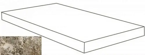 Керамогранит Ступень Atlas Concorde Forte Dei Marmi Quark Breccia Di Caravaggio Scalino Angolare Dx 33x160