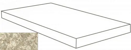 Керамогранит Ступень Atlas Concorde Forte Dei Marmi Quark Brazilian Gold Scalino Angolare Sx 33x80