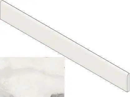 Погонный метр Atlas Concorde Forte Dei Marmi Quark Oyster White Battiscopa 7.2x60 Cer