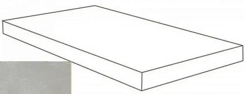 Керамогранит Ступень Atlas Concorde Rinascente Resin Pearl Scalino Angolare Sx 33x120