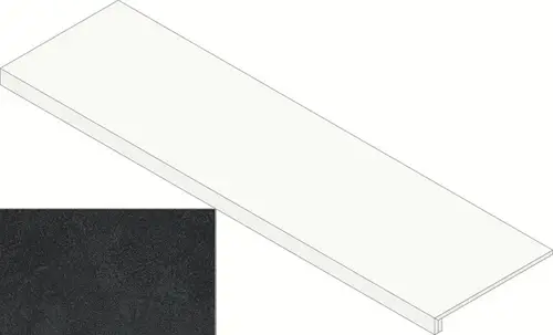 Керамогранит Ступень Atlas Concorde Rinascente Resin Tarmac Scalino Frontale 33x120