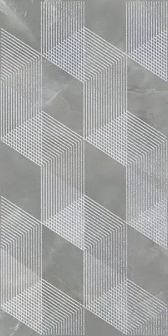 Декор Opale Grey Geometria 31.5x63 глянцевый керамический