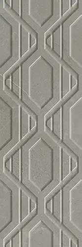 Декор Rev. Dubai R90 Oxo Taupe 30x90 глянцевый, рельефный (структурированный) керамический