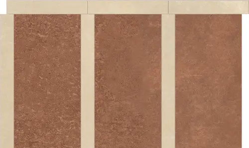 SENSI TERRE MATTONE+COTONE NATURALE TAPPETO 55х32