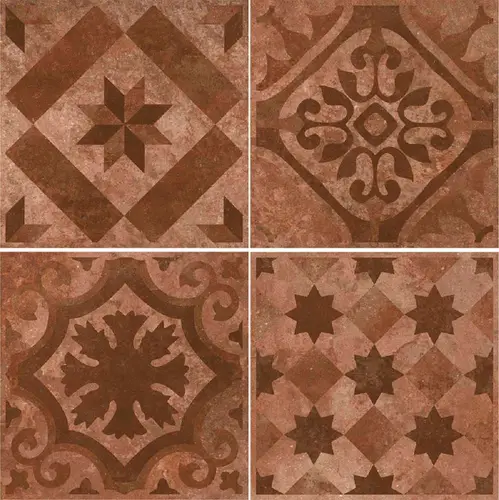 Керамогранит Livorno Deco. Medici Terracotta 40.2х40.2