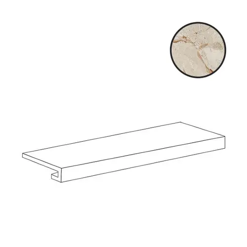 Ступени Elemento L Costa Retta Sand Safe 97479, 20х60