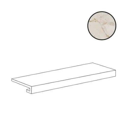 Ступени Elemento L Costa Retta Ivory Safe 97478, 20х60