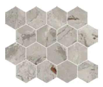 Мозаика Mosaico Esagona Grey Matt 97427, 27,5х33