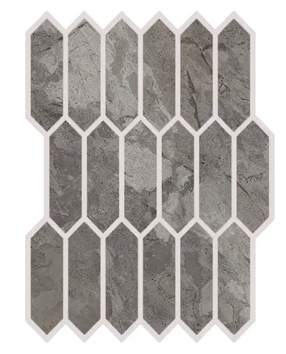 Мозаика Mosaico Losanga Charcoal Matt 97436, 30х38