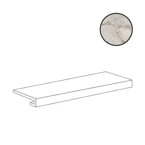 Ступени Gradino Costa Retta Silver Safe 97505, 33х120