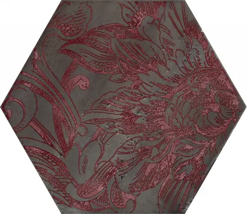 Fuoritono Esagona Fuoridamasco Rosso S/6 24x27,7