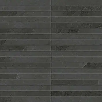 Мозаика Coliseumgres Ardesia Black Mosaico Strip 30х30