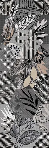 Creto Cemento Vetro Grey W\DEC P NR Mat 1 25x75