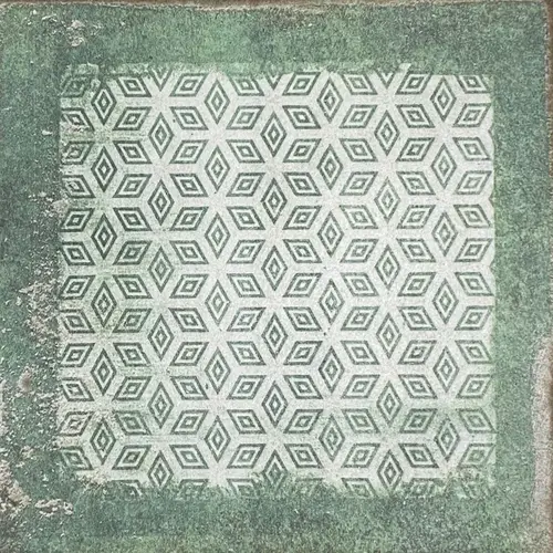 Декор Toscana Green Deco 20x20 керамогранит матовый