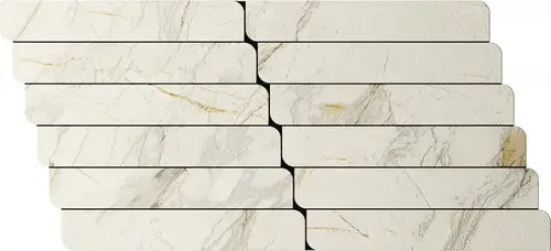 Декор G8ME10MU Marble Edition Hme 10 Van Gogh White Muretto 30х60 белый матовый под мрамор / кирпич