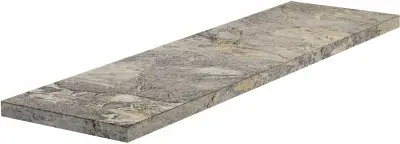 Ступень угловая G3ME05RGD12 Marble Edition Hme 5 Invisible Gray Gradone Ang. Rett. 33х120 (R-Dx) правая левая серая матовая под мрамор