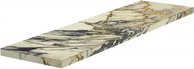 Ступень угловая G3ME07RGS12 Marble Edition Hme 7 Breccia Capraia Gradone Ang. Rett. 33х120 (L-Sx) левая бежевая / серая матовая под мрамор