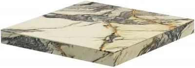 Ступень угловая G3ME07RGD Marble Edition Hme 7 Breccia Capraia Gradone Ang. Rett. 33х33 (R-Dx) правая бежевая / серая матовая под мрамор