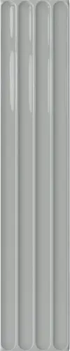 Настенная плитка Plinto In Grey Gloss 10.7х54.2 глянцевая, рельефная (структурированная) керамическая