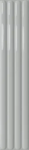 Настенная плитка Plinto Out Grey Gloss 10.7х54.2 глянцевая, рельефная (структурированная) керамическая