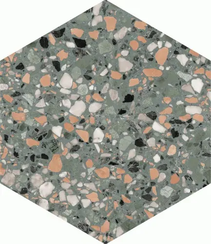 DNA Terrazzo Teal 32x37
