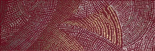 Domino Diamond Dec. Draw Gold Cherry 20x60