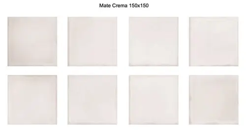 Настенная плитка Mate Crema 15х15