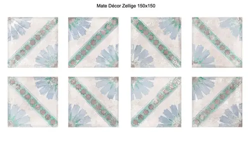 Настенная плитка Mate Decor Zellige 15х15