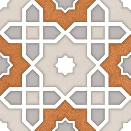 Керамогранит Ennface ENPTR6002MT2020 Pattern Tantora Beige matt 20х20 микс с орнаментом