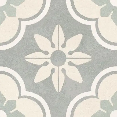 Керамогранит Ennface ENPTR6013MT2020 Pattern Corsica Floret matt 20х20 микс с орнаментом