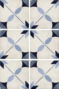 Equipe Art Nouveau Arcade Blue 20x20