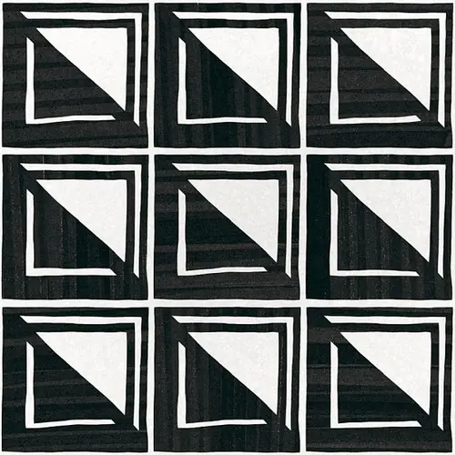 Equipe Caprice Deco Patchwork B&W 20x20
