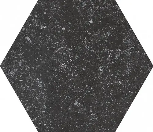 Equipe Coralstone Hexagon Black 25,4x29,2