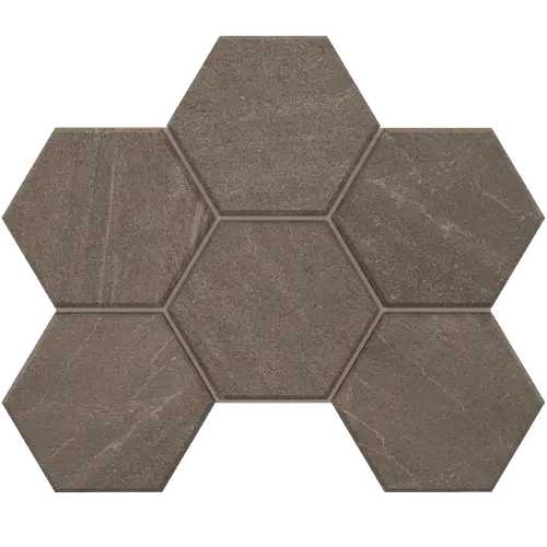 Мозаика Gabbro GB03 Hexagon 25x28,5 матовая