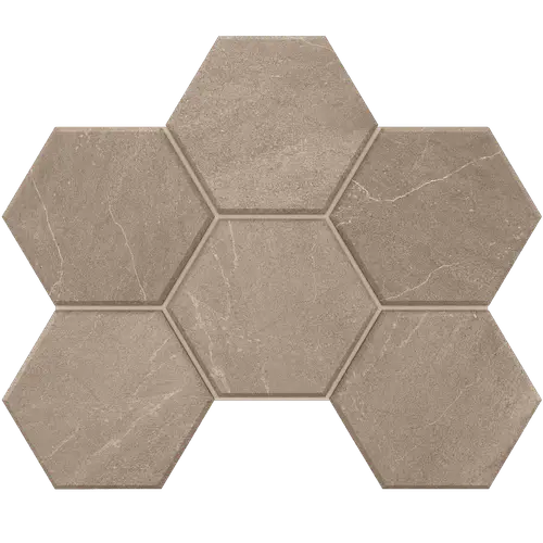 Мозаика Gabbro GB02 Hexagon 25x28,5 матовая