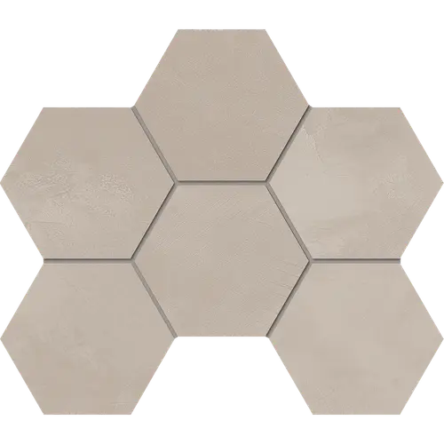 Мозаика Graffito GF02 Hexagon 25x28,5 матовая бежевая