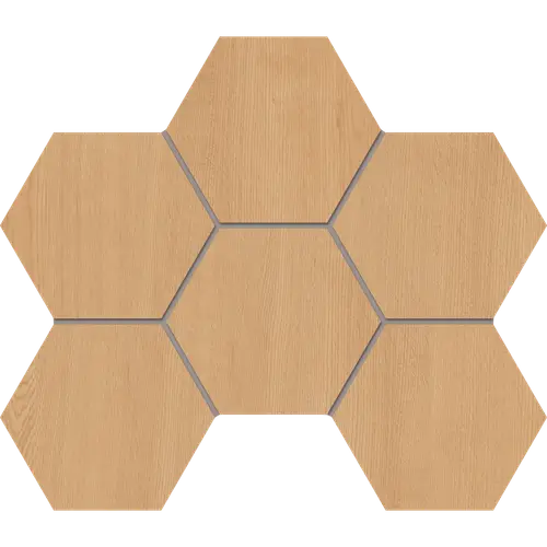 Мозаика Classic Wood CW04 Hexagon 25x28,5 матовая бежевая