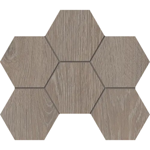 Мозаика Kraft Wood KW02 Hexagon 25x28,5 структур.