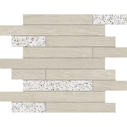 Мозаика Kraft Wood KW00/CM00 Muretto 30x35 структур./непол. белая