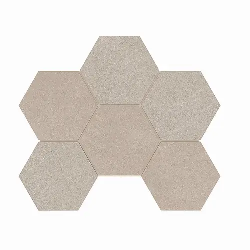 Мозаика Luna LN01/TE01 Hexagon 25x28,5 матовая бежевая