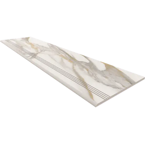 Ступень Miramare RM01 30x120 непол. с насечками белая
