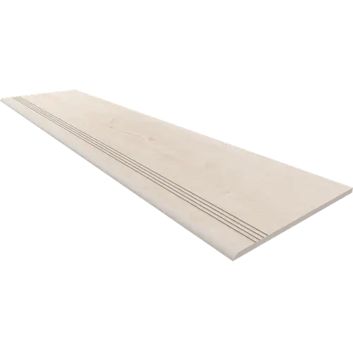 Ступень Soft Wood SF01 30x120х10 матовая с насечками белая
