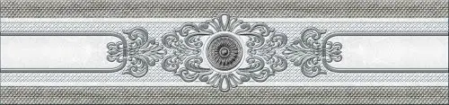 Плитка 351 Бордюр Eclipse Grey Центр 7х30