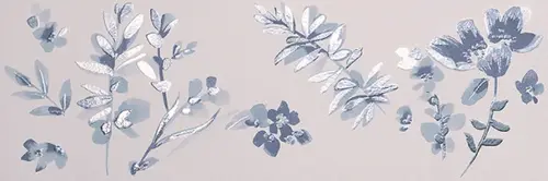 FRCK Deco&More Flower Blue 30,5x91,5 RT
