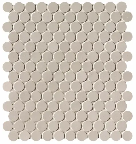 Мозаика fNSU Milano&Floor Beige Round Mosaico Matt 29.5х32.5