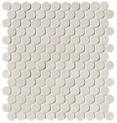 Мозаика fNSV Milano&Floor Bianco Round Mosaico Matt 29.5х32.5