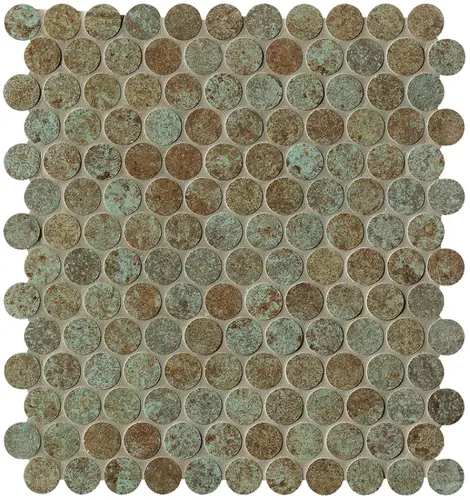 Sheer Deco Rust Round Mosaico 29,5x32,5