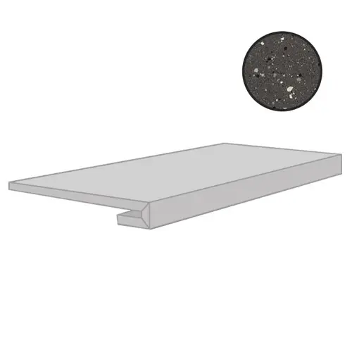 Ступень Earthtech Carbon Flakes Gradino Comfort 33x120 лаппатированная