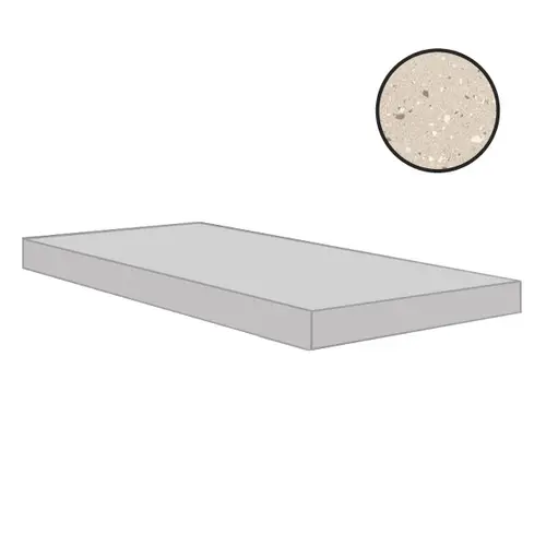 Ступень Earthtech Pumice Flakes Angolo Gradino Dx Comfort 33x120 лаппатированная