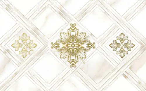 Декор настенный Calacatta Gold Белый 25x40